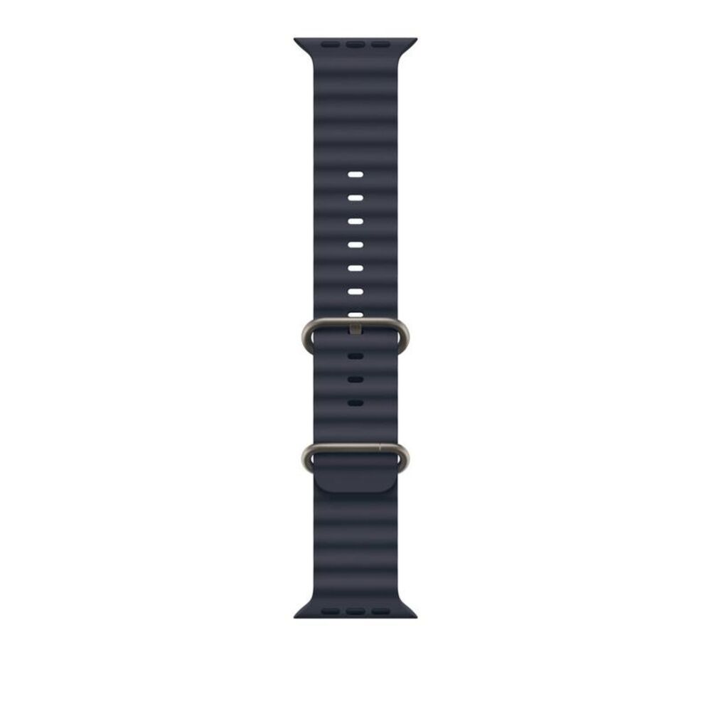 Apple 49mm Navy Ocean Band - Natural Titanium Finish